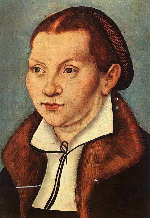 Portrait of Katharina von Boyra, Lucas  Cranach